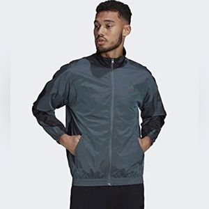 Adidas Sportswear Men's Woven Track Jacket Blue Oxide/Black Size S